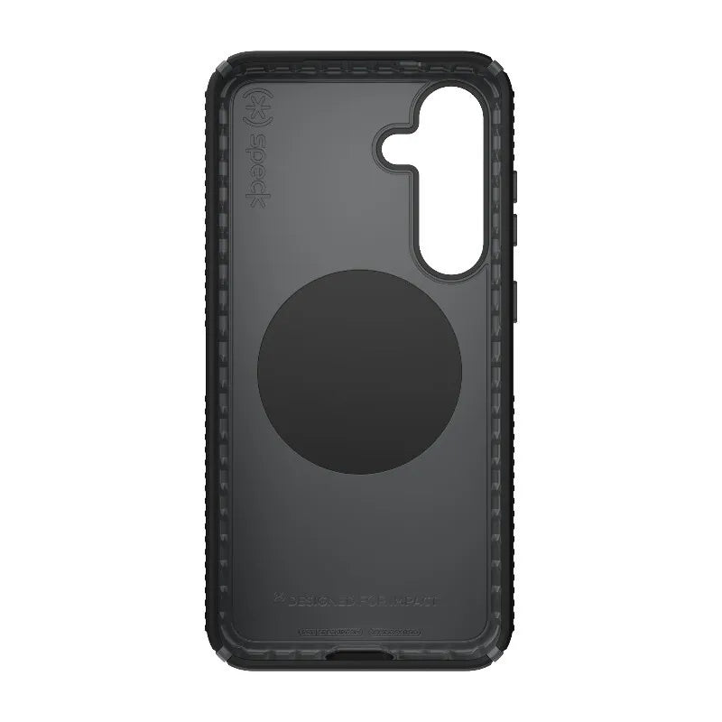 Speck Presidio2 Grip Magnet - Samsung Galaxy S25+ / 24+ MagSafe dėklas (Juoda/Skalbinių Pilka/Balta)