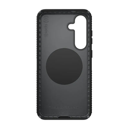 Speck Presidio2 Grip Magnet - Samsung Galaxy S25+ / 24+ MagSafe dėklas (Juoda/Skalbinių Pilka/Balta)