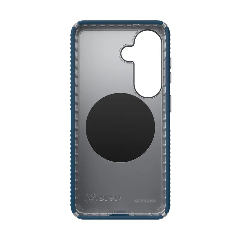 Speck Presidio2 Grip Magnet - Samsung Galaxy S26 MagSafe dėklas (Deep Sea/Silver Metallic/Spell Blue)