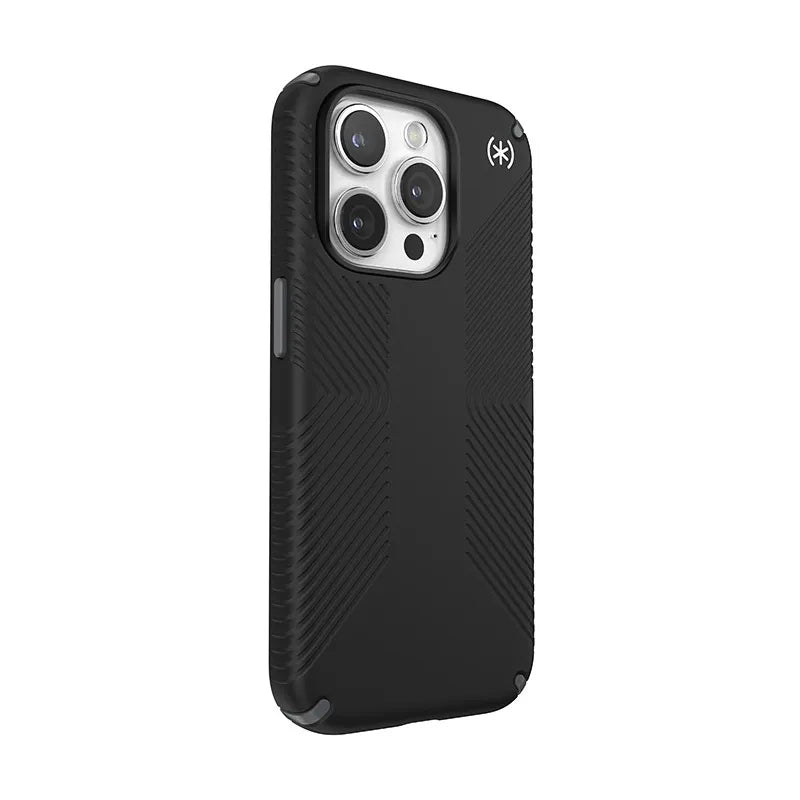 Speck Presidio2 Grip Magsafe - Dėklas iPhone 15 Pro (Juoda / Slate Gray / Balta)
