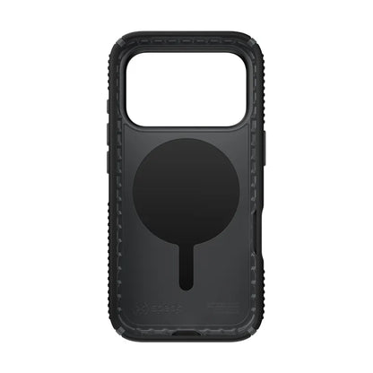 Speck Presidio2 Grip MagSafe – dėklas iPhone 17 Pro (juodos / skalūno pilkos / baltos spalvos)