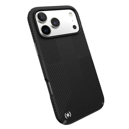Speck Presidio2 Grip MagSafe - dėklas iPhone 17 Pro Max (juoda / pilka / balta)