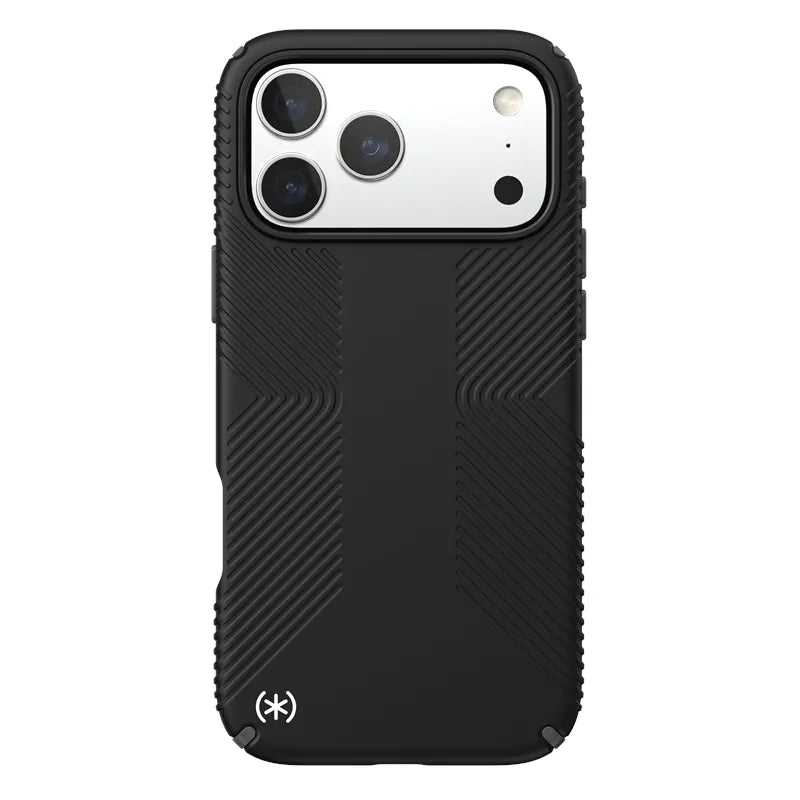 Speck Presidio2 Grip MagSafe - dėklas iPhone 17 Pro Max (juoda / pilka / balta)
