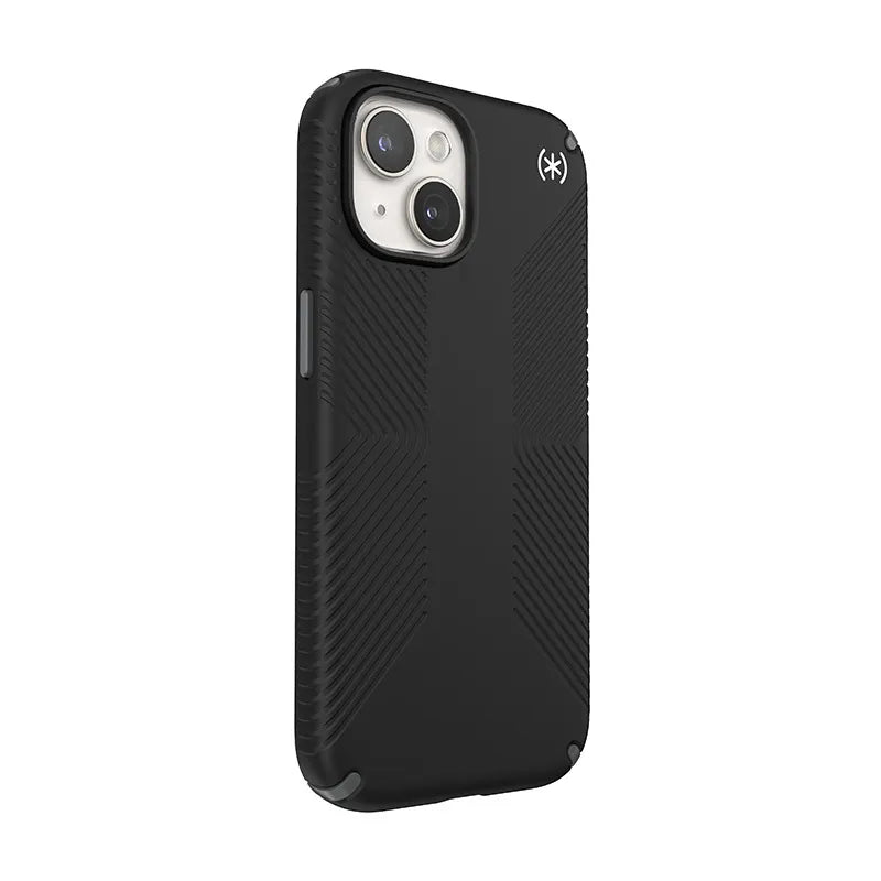 Speck Presidio2 Grip Magsafe - dėklas iPhone 17e / 16e / 15 / 14 / 13 (juodas / akmens pilkumo / baltas)