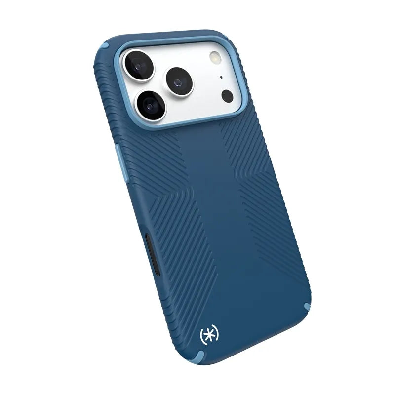 Speck Presidio2 Grip MagSafe dėklas, skirtas iPhone 18 Pro / 17 Pro (Deep Sea)