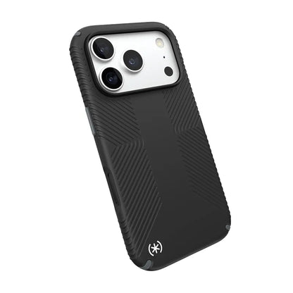 Speck Presidio2 Grip MagSafe – dėklas, skirtas iPhone 18 Pro / 17 Pro (juodas)