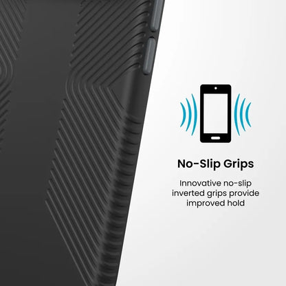 Speck Presidio2 Grip MagSafe – dėklas, skirtas iPhone 18 Pro / 17 Pro (juodas)