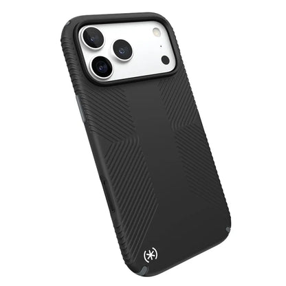 Speck Presidio2 Grip MagSafe – dėklas, skirtas iPhone 18 Pro Max / 17 Pro Max (juodas)