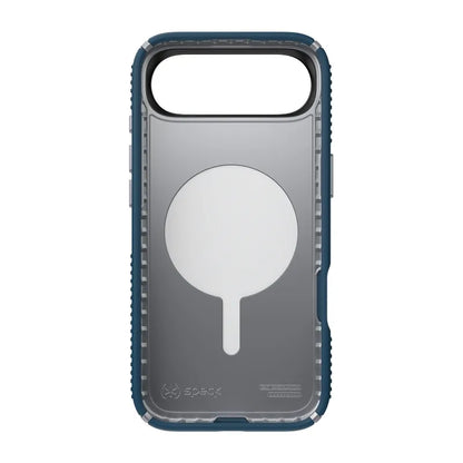 Speck Presidio2 Grip MagSafe – iPhone dėklas (Deep Sea / Silver Metallic / Spell Blue)