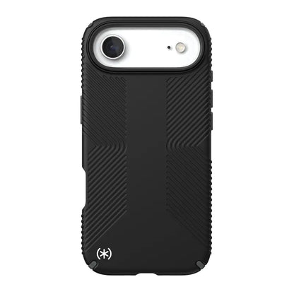 Speck Presidio2 Grip MagSafe - iPhone dėklas (juoda / slyvio pilka / balta)