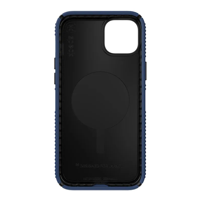 Speck Presidio2 Grip MagSafe – neslidus „iPhone 14 Plus“ dėklas (Coastal Blue / Black / White)