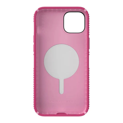 Speck Presidio2 Grip MagSafe – neslystantis „iPhone 14 Plus“ dėklas (Digitalpink / Blossompink / White)