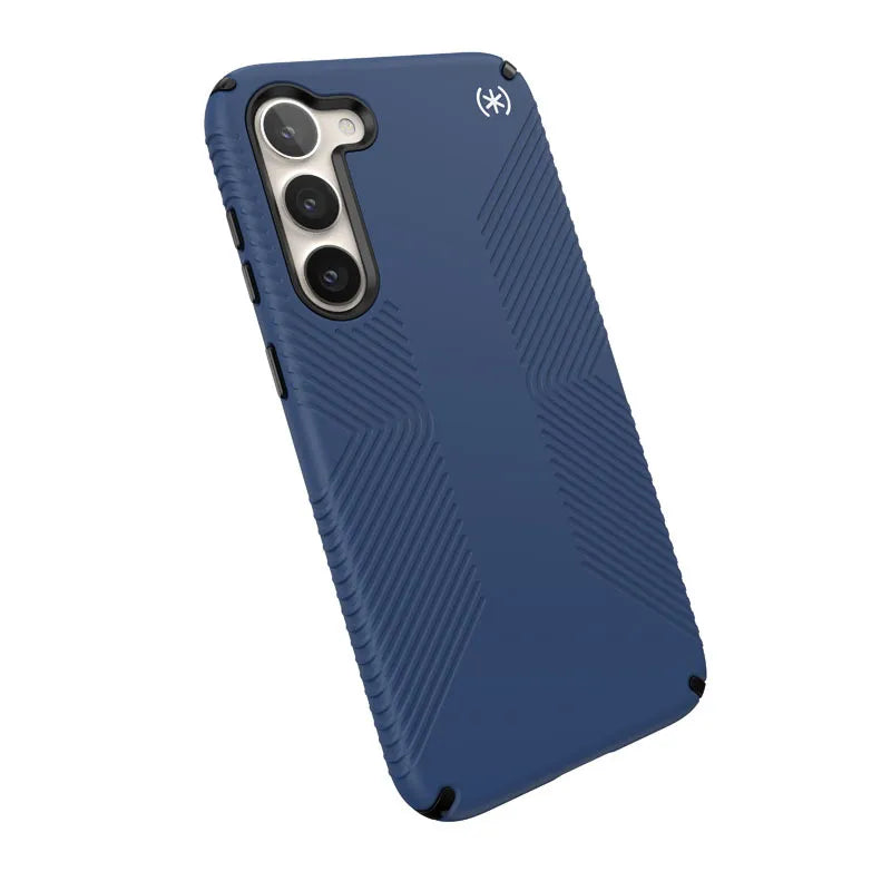 Speck Presidio2 Grip – neslystanti apsauga, skirta Samsung Galaxy S23+ (Coastal Blue/Black)