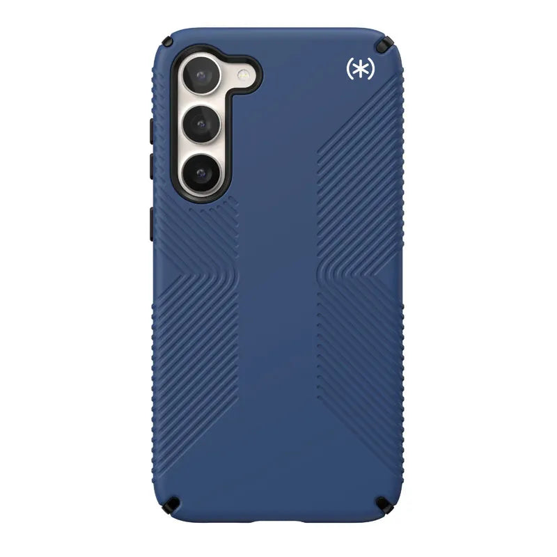 Speck Presidio2 Grip – neslystanti apsauga, skirta Samsung Galaxy S23+ (Coastal Blue/Black)