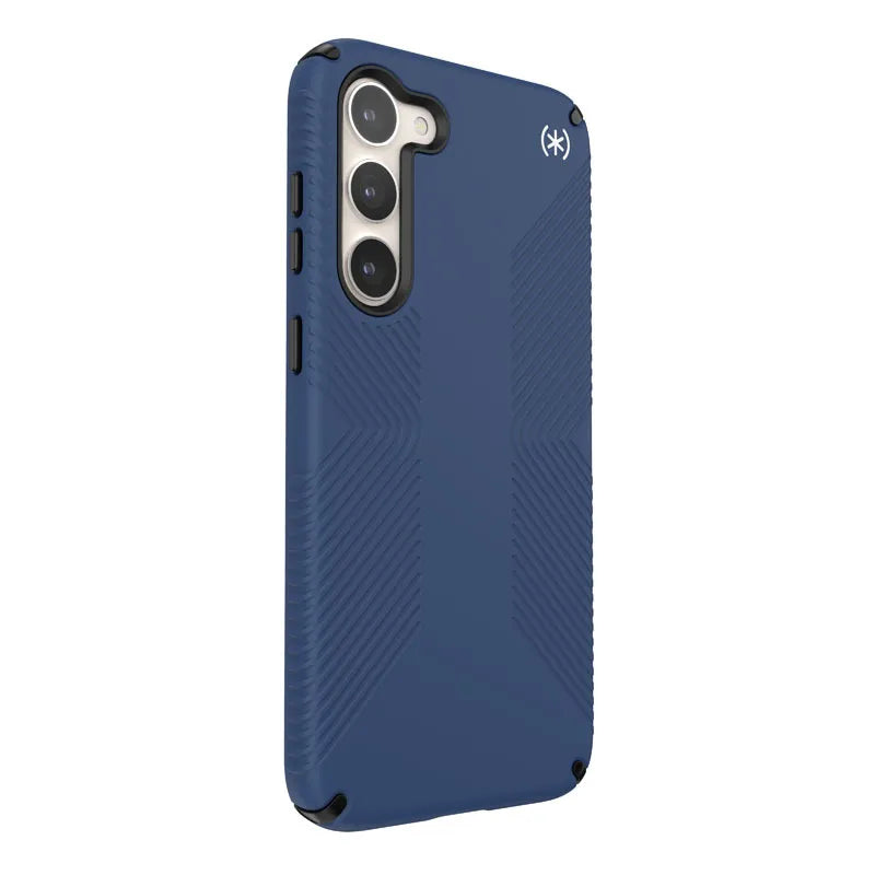 Speck Presidio2 Grip – neslystanti apsauga, skirta Samsung Galaxy S23+ (Coastal Blue/Black)