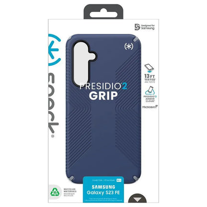 Speck Presidio2 Grip - Samsung Galaxy S23 FE dėklas (Coastal Blue/Black/White)