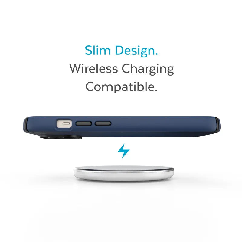 Speck Presidio2 Pro - Antibakterialinis dėklas iPhone 15 Plus / 14 Plus (Coastal Blue / Black / White)