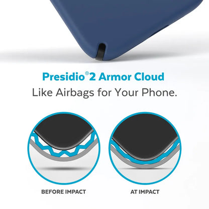 Speck Presidio2 Pro - Antibakterialinis dėklas iPhone 15 Plus / 14 Plus (Coastal Blue / Black / White)