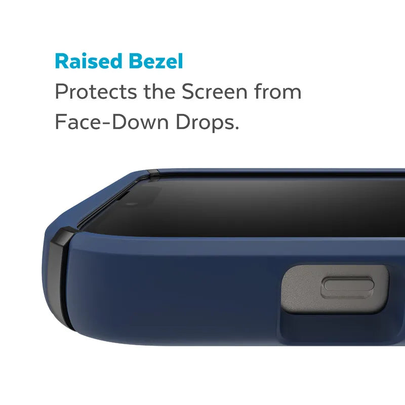 Speck Presidio2 Pro - Antibakterialinis dėklas iPhone 15 Plus / 14 Plus (Coastal Blue / Black / White)