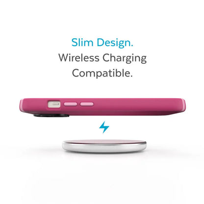 Speck Presidio2 Pro – Antibakterinis dėklas iPhone 15 Plus / 14 Plus (Digital Pink / Blossom Pink / White)