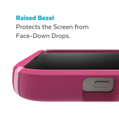 Speck Presidio2 Pro – Antibakterinis dėklas iPhone 15 Plus / 14 Plus (Digital Pink / Blossom Pink / White)