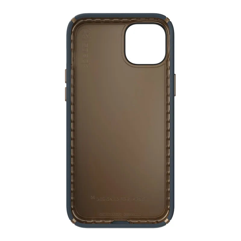 Speck Presidio2 Pro – Antibakterinis dėklas telefonui iPhone 15 Plus / 14 Plus (anglies / vėsios bronzos / skalūno spalvos)