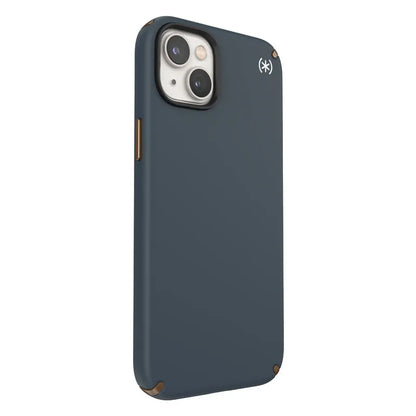 Speck Presidio2 Pro – Antibakterinis dėklas telefonui iPhone 15 Plus / 14 Plus (anglies / vėsios bronzos / skalūno spalvos)
