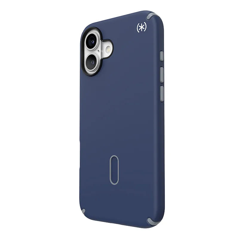 Speck Presidio2 Pro ClickLock ir MagSafe dėklas – iPhone 16 Plus dėklas (Coastal Blue / Dust Gray / White)