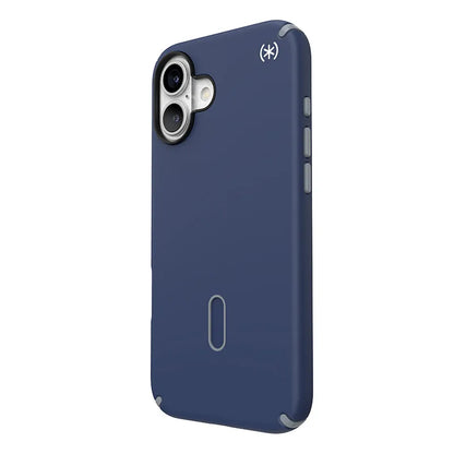 Speck Presidio2 Pro ClickLock ir MagSafe dėklas – iPhone 16 Plus dėklas (Coastal Blue / Dust Gray / White)