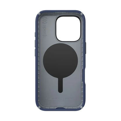 Speck Presidio2 Pro ClickLock ir MagSafe – iPhone 16 Pro dėklas (Coastal Blue / Dust Gray / White)