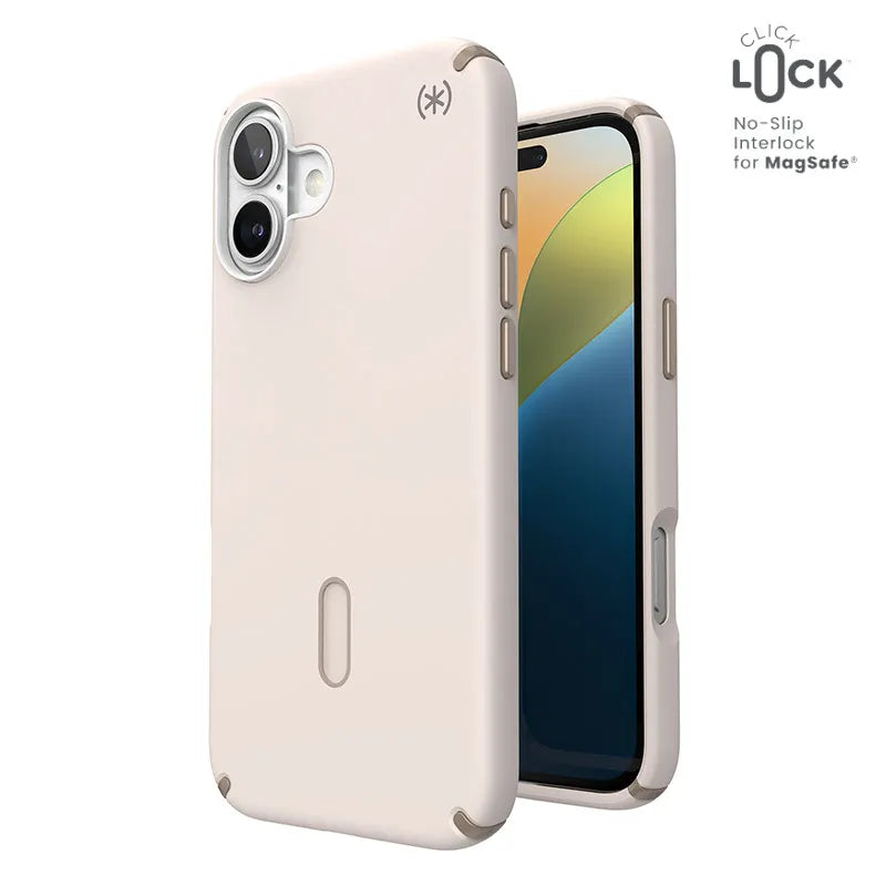 Speck Presidio2 Pro ClickLock & MagSafe dėklas – iPhone 16 Plus (Bleached Bone / Heirloom Gold / Hazel Brown)