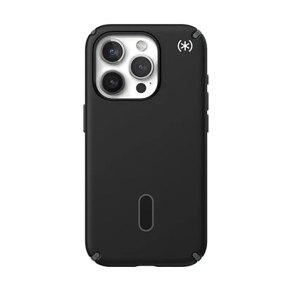 Speck Presidio2 Pro ClickLock & MagSafe - iPhone 15 Pro dėklas (juoda / dūminė pilka / balta)