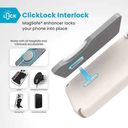 Speck Presidio2 Pro ClickLock & MagSafe – iPhone 16 dėklas (Bleached Bone / Heirloom Gold / Hazel Brown)