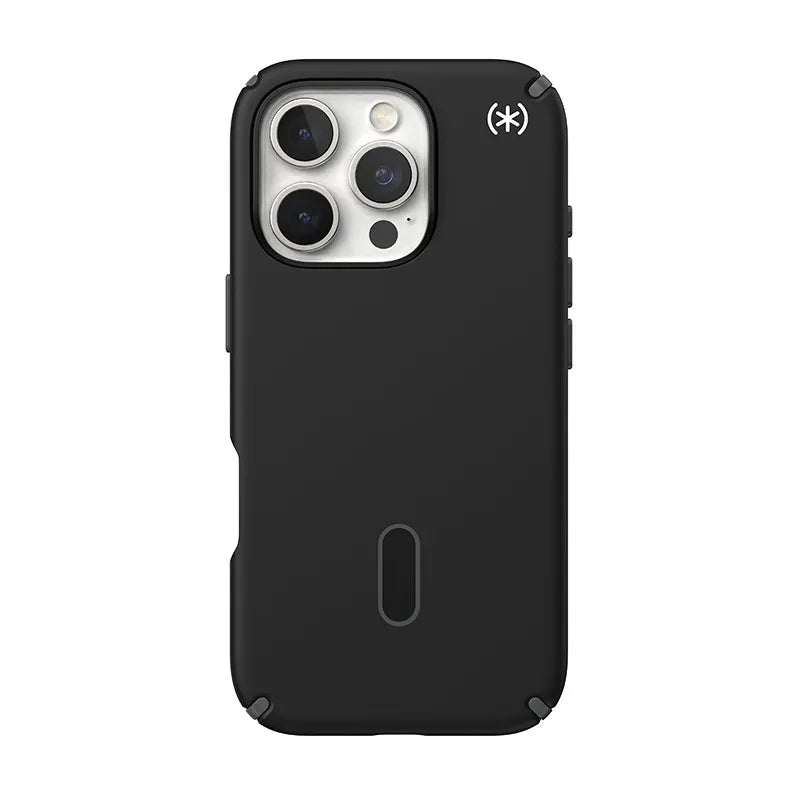 Speck Presidio2 Pro ClickLock & MagSafe - iPhone 16 Pro dėklas (Juoda / Skalūninė pilka / Balta)
