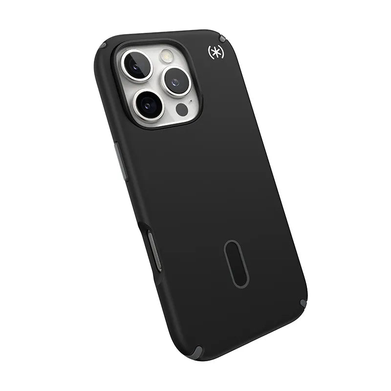 Speck Presidio2 Pro ClickLock & MagSafe - iPhone 16 Pro dėklas (Juoda / Skalūninė pilka / Balta)