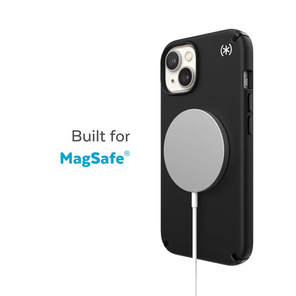 Speck Presidio2 Pro MagSafe – Antibakterialinis dėklas iPhone 15 Plus / 14 Plus (Juodas / Juodas / Baltas)
