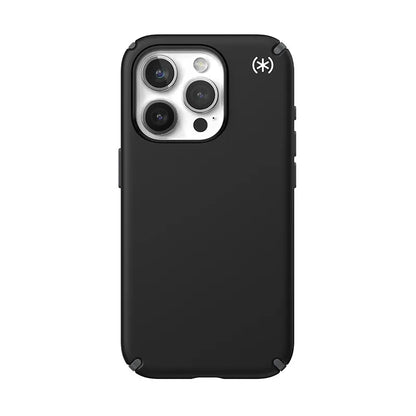 Speck Presidio2 Pro Magsafe dėklas – iPhone 15 Pro (juoda / skalūno pilka / balta)