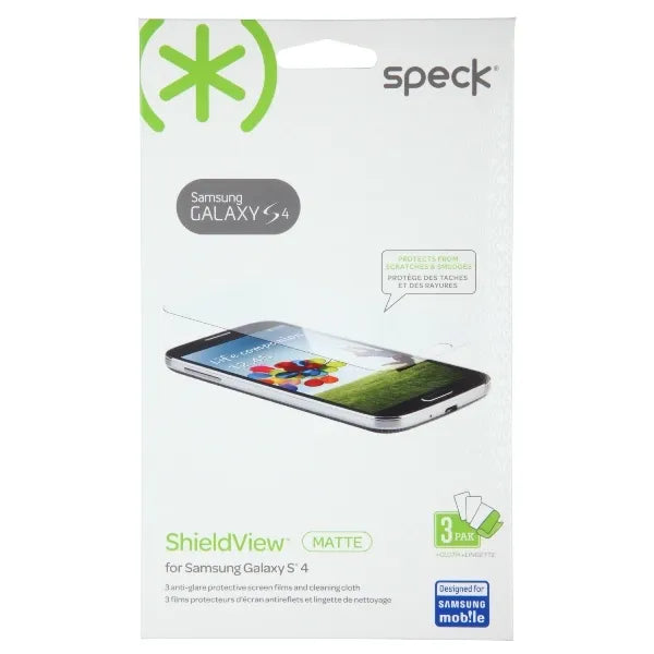 Speck ShieldView Matte - ekrano apsauga, skirta „Samsung Galaxy S4“ (3 vnt.)