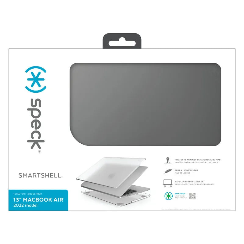 Speck SmartShell dėklas – MacBook Air 13.6" (M5/M4/M3/M2/2026-2022) (Obsidian)