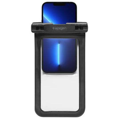 Spigen A601 universalus vandeniui atsparus dėklas – dėklas išmaniesiems telefonams iki 6,9 colio (juodas)
