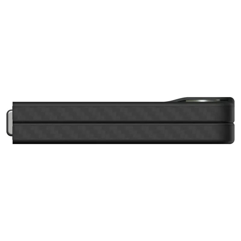 Spigen Airskin Aramid – Dėklas, skirtas Samsung Galaxy Z Flip 7 (juodas)
