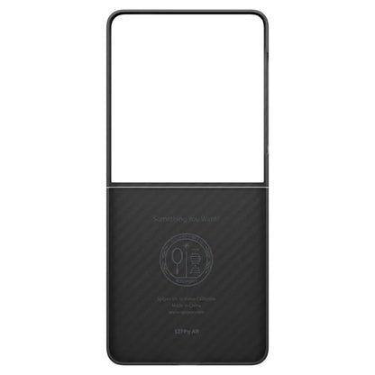 Spigen Airskin Aramid – Dėklas, skirtas Samsung Galaxy Z Flip 7 (juodas)