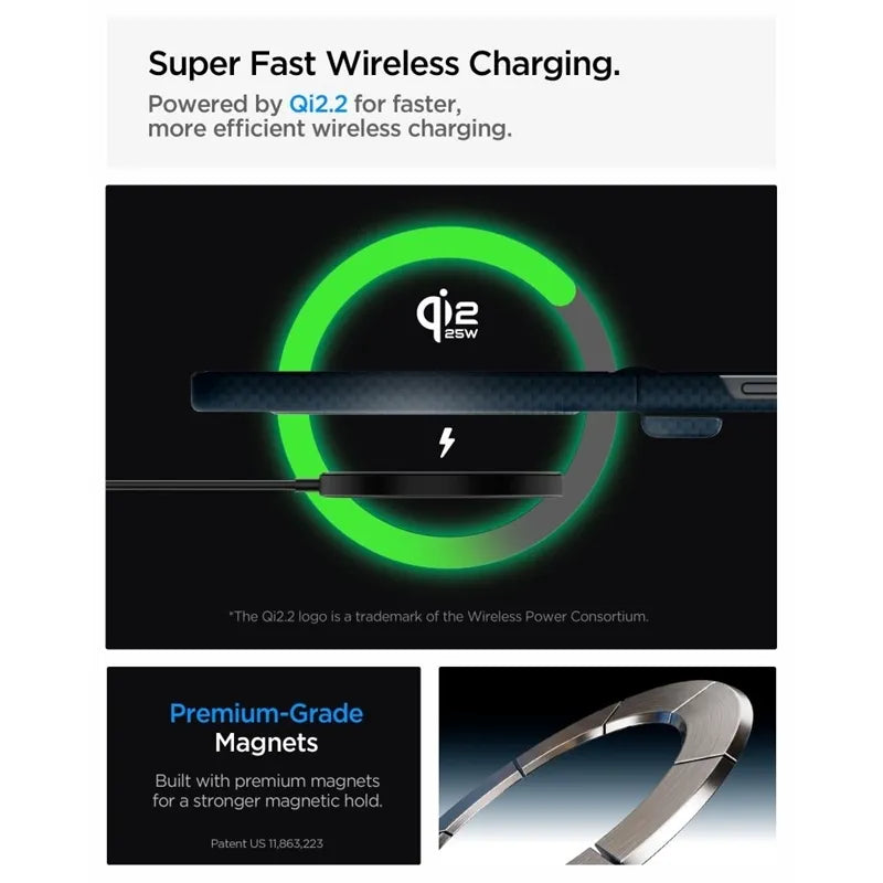Spigen AirSkin Aramid MagSafe – dėklas Samsung Galaxy Z Flip 8 (tamsiai mėlynas)