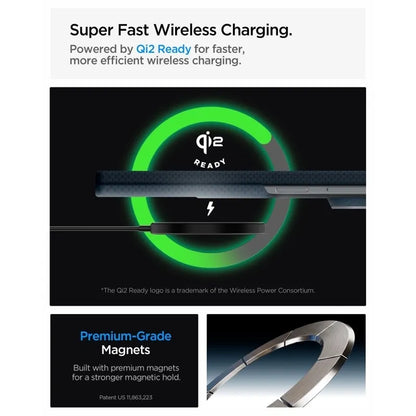 Spigen AirSkin Aramid MagSafe – dėklas Samsung Galaxy Z Fold 8 Ultra telefonui (tamsiai mėlyna)