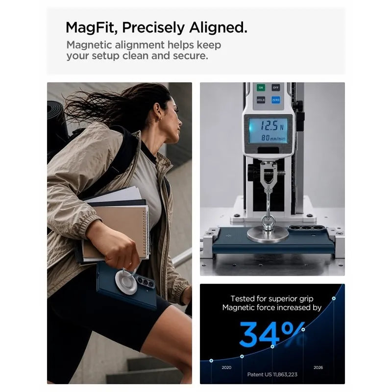 Spigen AirSkin Aramid MagSafe – dėklas Samsung Galaxy Z Fold 8 Ultra telefonui (tamsiai mėlyna)