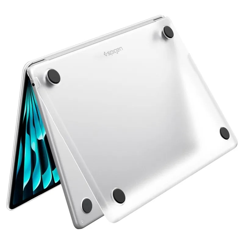 Spigen AirSkin - dėklas „MacBook Air“ 13,6" (M5/M4/M3/M2/2026-2022) (matinis skaidrus)