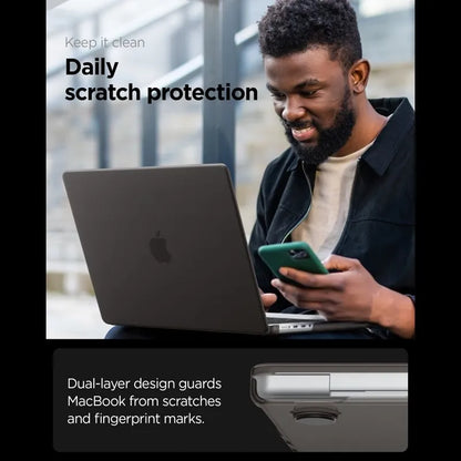Spigen AirSkin – dėklas MacBook Pro 14" (M5/M4/M3/M2/M1/2026-2021) (Frost Black)