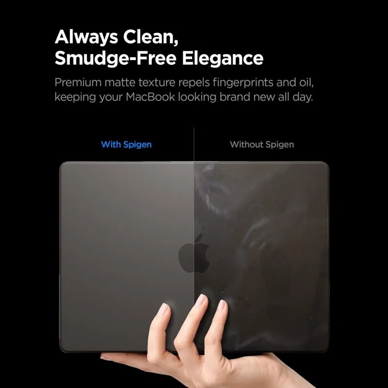 Spigen AirSkin – dėklas MacBook Pro 14" (M5/M4/M3/M2/M1/2026-2021) (Frost Black)