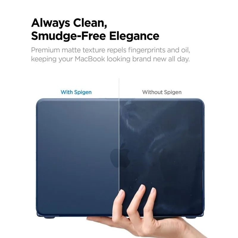 Spigen AirSkin – MacBook Neo dėklas (Frost Indigo)