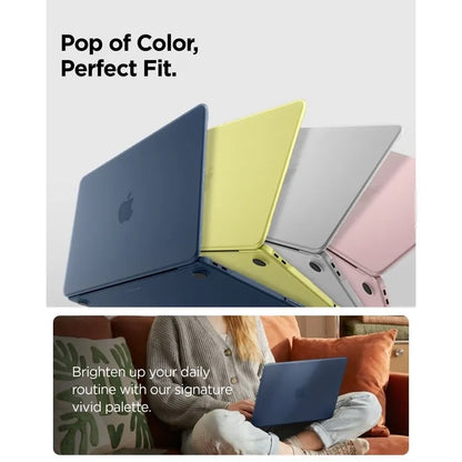 Spigen AirSkin – MacBook Neo dėklas (Frost Indigo)